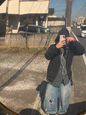 「Candy Stripper（キャンディストリッパー）のアイテム」を使った、Reeさん（メンズ・163cm）の冬コーディネート