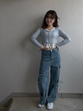 「idem（イデム）のアイテム」を使った、𝐌𝐚𝐢𝐌𝐚𝐢.𝜗𝜚さん（レディース・163cm）の春コーディネート