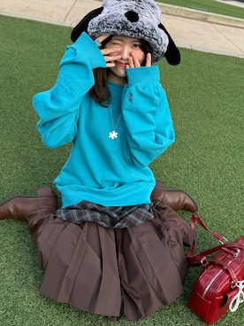 「idem（イデム）のアイテム」を使った、𝐌𝐚𝐢𝐌𝐚𝐢.𝜗𝜚さん（レディース・163cm）の冬コーディネート