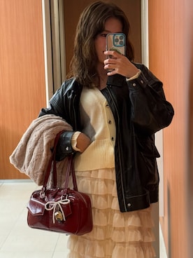 「idem（イデム）のアイテム」を使った、𝐌𝐚𝐢𝐌𝐚𝐢.𝜗𝜚さん（レディース・163cm）の冬コーディネート