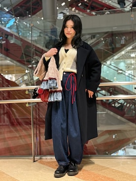 「idem（イデム）のアイテム」を使った、𝐌𝐚𝐢𝐌𝐚𝐢.𝜗𝜚さん（レディース・163cm）の冬コーディネート