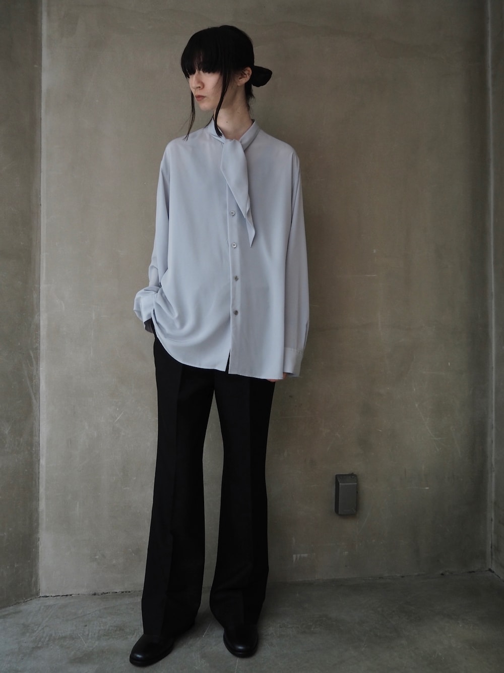 ラッドミュージシャン　lad musician ボウカラーシャツ　ボウタイ LAD MUSICIAN（ラッドミュージシャン）の「BOW COLLAR BIG SHIRT
