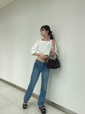 松本明日香さん（レディース・161cm）の夏コーディネート