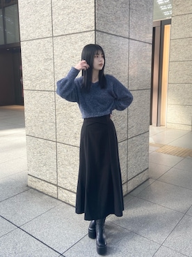 松本明日香さん(レディース・161cm)の冬コーディネート