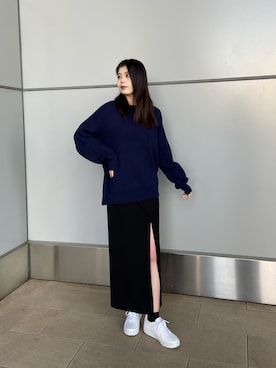 松本明日香さん（レディース・161cm）の冬コーディネート