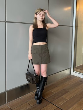 松本明日香さん(レディース・161cm)の夏コーディネート
