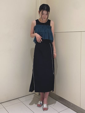 松本明日香さん（レディース・161cm）の夏コーディネート