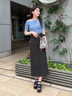 松本明日香さん(レディース・161cm)の春コーディネート