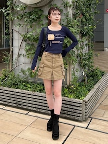 jichoi カーゴスカートパンツ 22ss ウォッシュカーゴスカートパンツ｜ムルーア（MURUA）公式通販｜RUNWAY