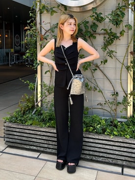 松本明日香さん(レディース・161cm)の夏コーディネート
