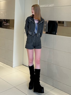 松本明日香さん（レディース・161cm）の春コーディネート