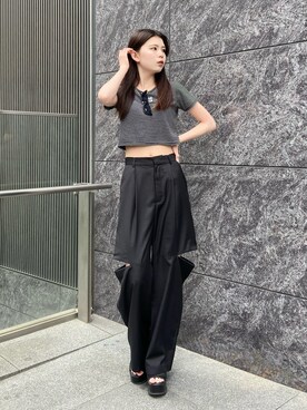 松本明日香さん（レディース・161cm）の春コーディネート