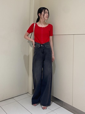 松本明日香さん（レディース・161cm）の夏コーディネート