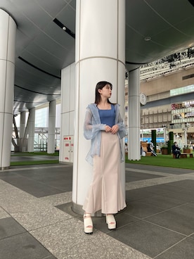 松本明日香さん（レディース・161cm）の春コーディネート