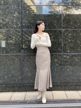 松本明日香さん（レディース・161cm）の秋コーディネート