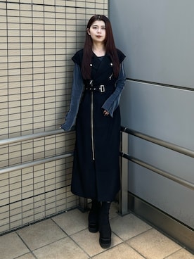 「MURUA（ムルーア）のアイテム」を使った、松本明日香さん（レディース・161cm）の秋コーディネート