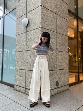 松本明日香さん(レディース・161cm)の春コーディネート