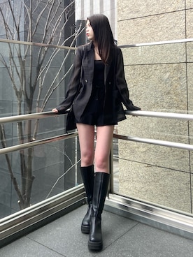 松本明日香さん（レディース・161cm）の春コーディネート