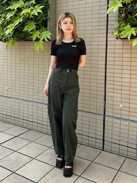松本明日香さん(レディース・161cm)の夏コーディネート