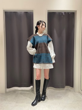 松本明日香さん（レディース・161cm）の夏コーディネート