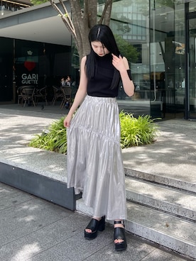 松本明日香さん(レディース・161cm)の夏コーディネート