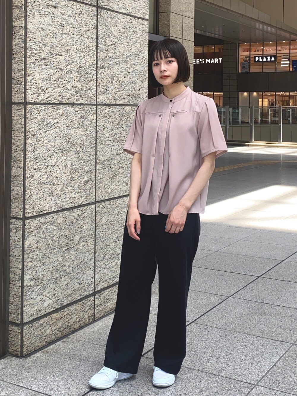 フロントオーバーラップトブラウス-ウォッシャブル-を使った人気