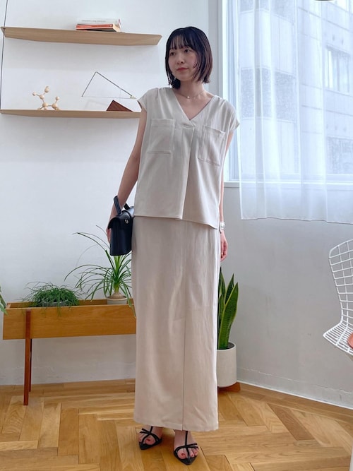 【WEB限定】【セットアップ対応】Vネックフレンチスリーブブラウス/通勤対応 VIS ブラウス シャツ 「WEB限定」「セットアップ対応」Vネック