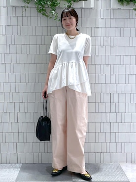 「ストレート」｜なつきさん（レディース・159cm）の夏コーディネート