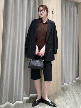 「VIS（ビス）のアイテム（テーラードジャケット）」を使った、なつきさん（レディース・159cm）の春コーディネート