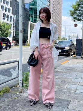 「ブルべ夏」｜なつきさん（レディース・159cm）の夏コーディネート