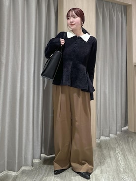 「ニット/セーター」｜なつきさん（レディース・159cm）の冬コーディネート