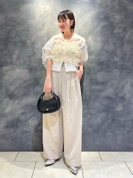 「VIS」｜「アイテム（ブルゾン）」を使った、なつきさん（レディース・159cm）の春コーディネート