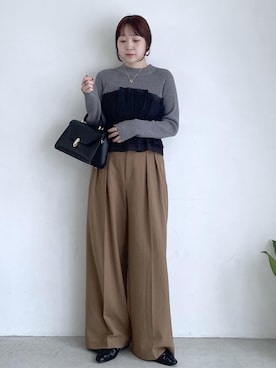 「VIS（ビス）のアイテム」を使った、なつきさん（レディース・159cm）の秋コーディネート