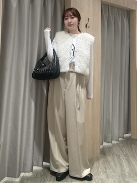 「ブルべ夏」｜なつきさん（レディース・159cm）の秋コーディネート