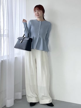 「VIS（ビス）のアイテム（トップス）」を使った、なつきさん（レディース・159cm）の冬コーディネート