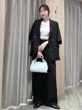 「VIS（ビス）のアイテム（テーラードジャケット）」を使った、なつきさん（レディース・159cm）の春コーディネート