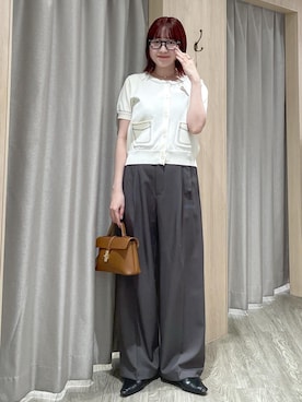 「VIS（ビス）のアイテム」を使った、なつきさん（レディース・159cm）の春コーディネート