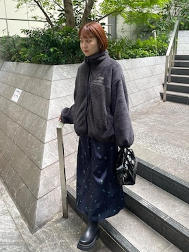 「VIS（ビス）のアイテム（ブルゾン）」を使った、なつきさん（レディース・159cm）の秋コーディネート