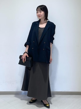 「VIS（ビス）のアイテム（ジャケット/アウター）」を使った、なつきさん（レディース・159cm）の夏コーディネート