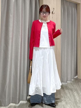 「VIS（ビス）のアイテム（トップス）」を使った、なつきさん（レディース・159cm）の春コーディネート