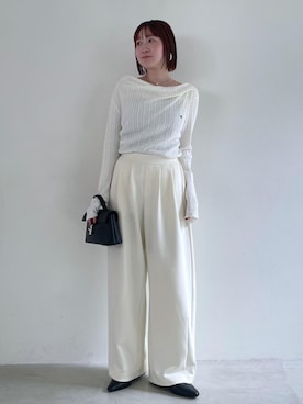 「VIS（ビス）のアイテム（パンツ）」を使った、なつきさん（レディース・159cm）の春コーディネート