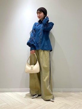 「VIS」｜「アイテム（チノパンツ）」を使った、なつきさん（レディース・159cm）の冬コーディネート