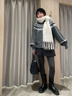 なつきさん（レディース・159cm）の冬コーディネート