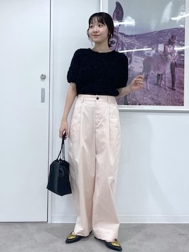「フェミニンコーデ」｜なつきさん（レディース・159cm）の夏コーディネート