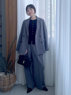 「パンツスタイル」｜「アイテム（ジャケット/アウター）」を使った、なつきさん（レディース・159cm）の夏コーディネート