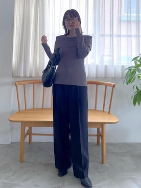 「VIS（ビス）のアイテム」を使った、なつきさん（レディース・159cm）の秋コーディネート