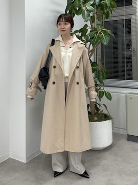 「VIS（ビス）のアイテム（その他アウター）」を使った、なつきさん（レディース・159cm）の冬コーディネート