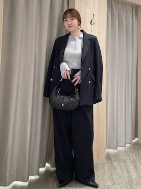 「VIS（ビス）のアイテム（ニット/セーター）」を使った、なつきさん（レディース・159cm）の冬コーディネート