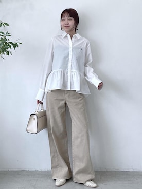 「VIS（ビス）のアイテム（デニムパンツ）」を使った、なつきさん（レディース・159cm）の秋コーディネート