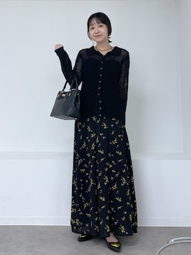 「アイテム（スカート）」を使った、なつきさん（レディース・159cm）の夏コーディネート